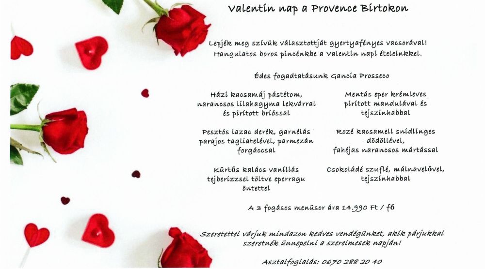 Provence Birtok Valentin nap